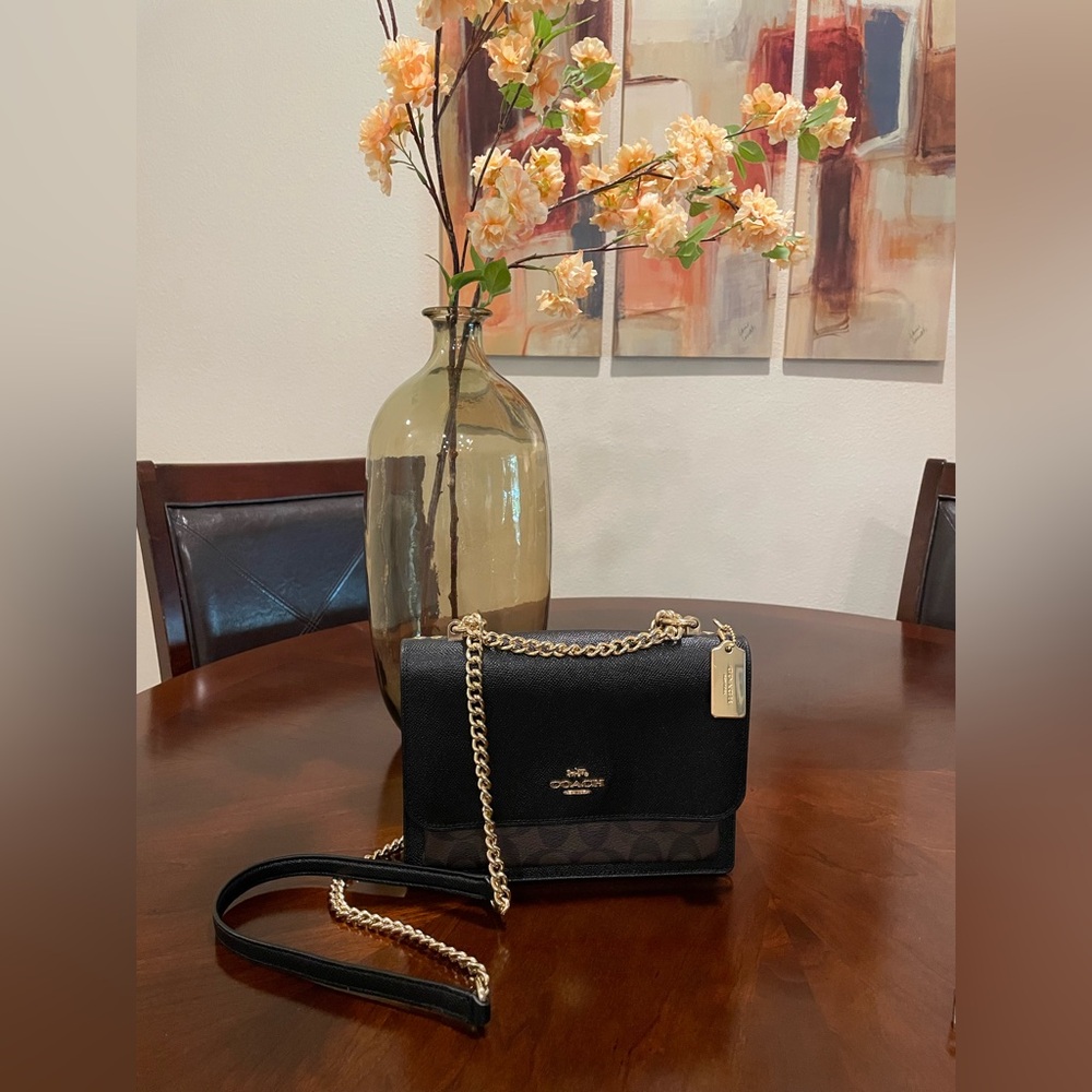 COACH Klare Crossbody Bag in Blocked Signature Canvas